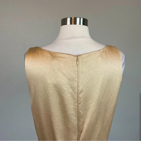 Lauren Ralph Lauren Gold Sleeveless Dress - Picture 7 of 8